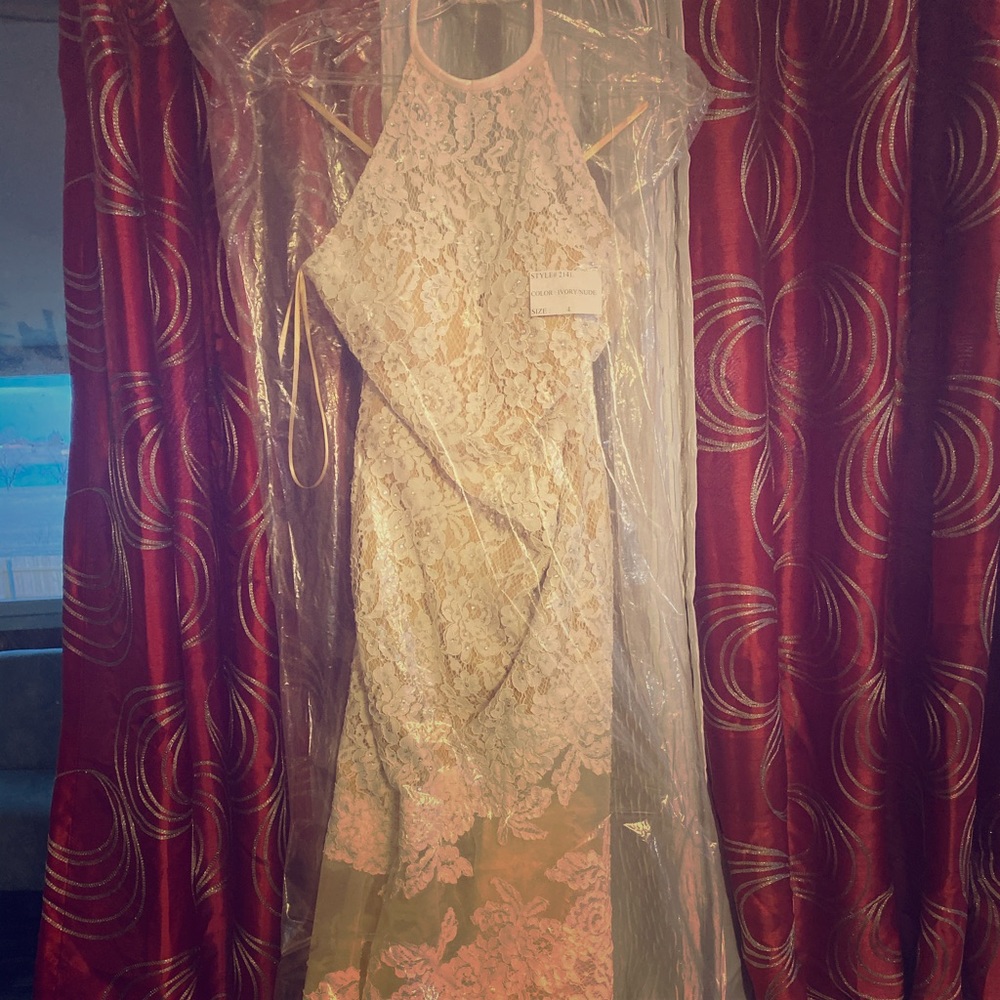 Cream formal dress